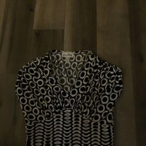 Black and white Joseph Ribkofff blouse